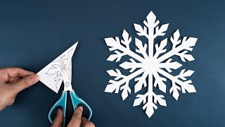 How to make Snowflakes out of paper  Paper Snowflake 44  Christmas Ornaments [upl. by Wareing801]