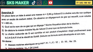 Exercice corrigé sur les Alcools PC Terminale S [upl. by Yule]