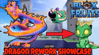 FULL Reworked Dragon Fruit ShowcaseBlox Fruits [upl. by Nnor]