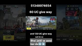 WAIT FOR END 🔚pubgmobileGAMINGBGMISHORTSVIDEOVIRALSUBgiveway 60 UC GIVE WAY [upl. by Dnaletak167]