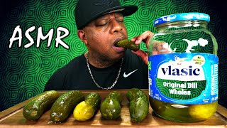 ASMR Vlasic Dill Pickles  Mukbang [upl. by Aranat]