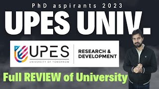 UPES University NAAC PhD admission 2023 II financial assistance to All 3ranked [upl. by Telimay429]