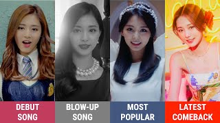 Kpop Girl Group Songs Debut vs Blowup vs Most popular vs Latest [upl. by Burd]