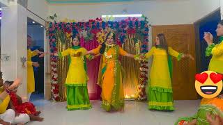 সাজানজি ঘার আয়ে  Dance performance  Pritys Haldi Night  Wedding song sajanjigharaaye [upl. by Kenny]