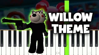 Piggy Roblox  Willow Theme  Piano Tutorial [upl. by Luann]