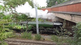 LNER A3 60103 Flying Scotsman at Eccles Railway Station [upl. by Dwinnell585]