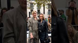 Greta Gerwig and Natalie Portman attend the Stella McCartney Paris Womenswear SS25 showpfw shorts [upl. by Nauquf399]