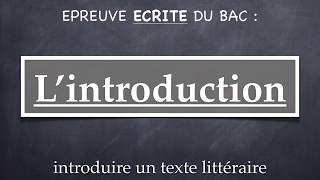 Le commentaire  lintroduction [upl. by Leigha]