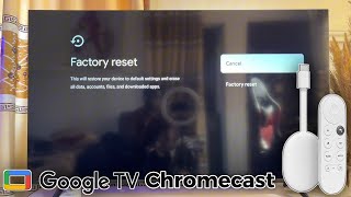 How to Reset Chromecast with Google TV Back to Factory Default Settings [upl. by Jillane]