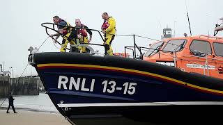 Scarborough Lifeboat launch and recovery [upl. by Inobe]