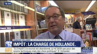 Prélèvement à la source Hollande charge Macron [upl. by Eseneg]