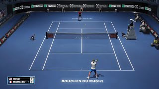 Maxime Cressy vs Arthur Rinderknech  Open 13  Round of 32  AO Tennis 2  PS5 Gameplay [upl. by Tollmann]