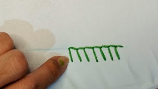 Lesson no 8buttonhole stitch step by step [upl. by Aynodal]