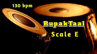 Tabla  Rupak Taal  Madhyalaya 130 bpm  Scale E  TanpuraPa Sa HD Quality Sound  Tabla Online [upl. by Cale]