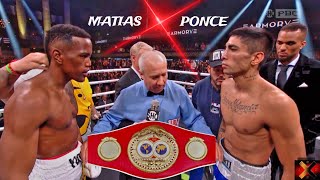 Subriel Matias vs Jeremias Ponce 🔥 POR EL CAMPEONATO IBF 👑 FULL FIGHT Review 💯❌ [upl. by Llemert]