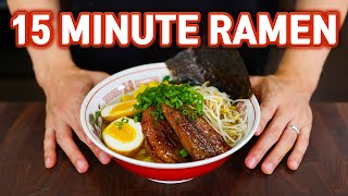 15 Minute Homemade RAMEN Easy Miso Ramen Recipe [upl. by Kjersti]