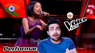 Pema Dechen Tamang quotTimro Manama Lukeko Kuraquot The Voice Kids  2021 [upl. by Middleton]