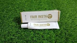 fair insta Instant skin lightening with sunscreen spf 30 review honest review sunscreen review [upl. by Raney]