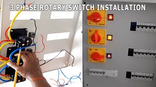 3 Phase Connection Selector Rotary Switch Installation Detailed Video [upl. by Olsson]