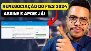 PRECISAMOS DE 20 MIL APOIOS Apoie essa NOVA RENEGOCIAÇÃO DO FIES 2024  adimplentes FIES [upl. by Nickolaus]