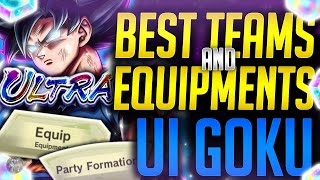 BEST TEAMS amp EQUIPMENTS FOR UL ULTRA INSTINCT GOKU Dragon Ball Legends [upl. by Dnanidref303]