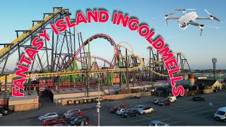 Fantasy island ingoldmellsSkegness March 2024with stunning drone view viral viralvideo vlog [upl. by Eixid683]