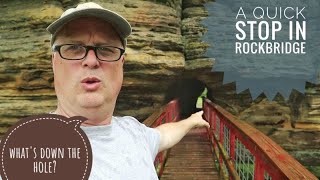 Pier County Park Quick Stop in Rockbridge WI 2 Natural Bridges in Sandstone Shelter from a storm [upl. by Oecile559]