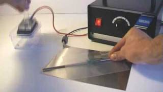 Electrolytic Metal Etching setup and marking demonstration [upl. by Gillman]