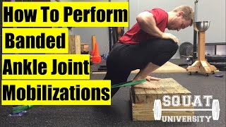 Banded Joint Mobilizations for Stiff Ankles [upl. by Adneral162]