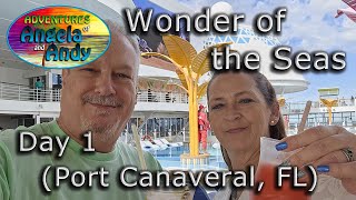 Wonder of the Seas Cruise  Day 1 Port Canaveral FL [upl. by Pretrice]