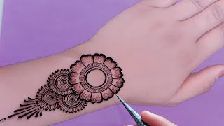 Very beautiful stylish mehndi design  easy amp simple mehndi design  mehndi ka design mehndi design [upl. by Oremar530]