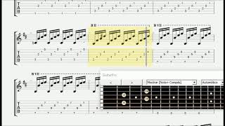 Toccata Arpeggiata  J H Kapsberger  1604   Classical Guitar tab  EASY VERSION [upl. by Yur]