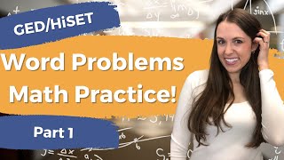 HiSET amp GED Math Word Problems Part 1 [upl. by Arney437]