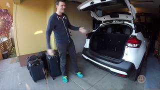 Nissan Kicks  How Much Fits in the Trunk  Autotrader [upl. by Anayd]