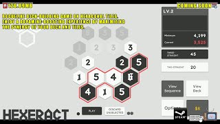 Hexeract PC  Roguelike deckbuilding game on hexagonal tiles [upl. by Adnik]