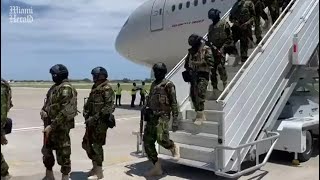 Second contingent of Kenyan police arrive in Haiti [upl. by Iveel]