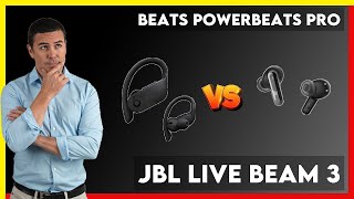 Beats Powerbeats Pro vs JBL Live Beam 3 Comparison [upl. by Nylirret]