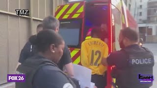 VIDEO Travis Scott Arrested in Paris [upl. by Lyontine]