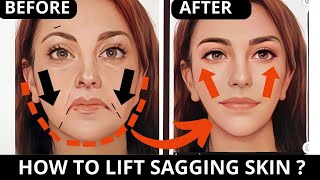 ANTIAGING FACE EXERCISES FOR SAGGING SKIN JOWLS  LAUGH LINES FOREHEAD MOUTH LINES FROWN LINES [upl. by Cowie]