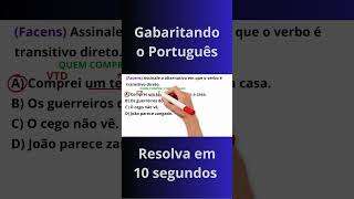 Desafio do Complemento Verbal Resolva em 10 segundos [upl. by Ynelram290]