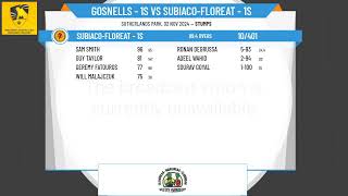 Gosnells  1s v SubiacoFloreat  1s [upl. by Luar127]