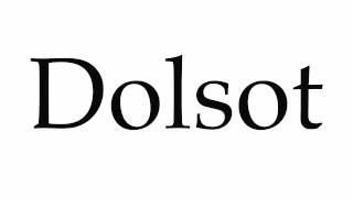 How to Pronounce Dolsot [upl. by Anaerb]