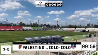 Palestino vs COLOCOLO EN VIVO  Relato colocolino [upl. by Carisa]