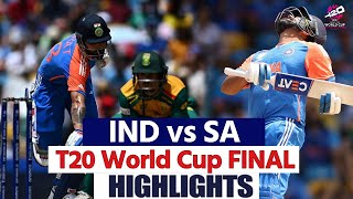 IND vs SA T20 World Cup Final Highlights India vs South Africa T20 World Cup 2024 Final Highlights [upl. by Eustache]