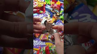 Knoppers Mini Unwrapping shorts happy milka trending funny shortsvideo youtubeshorts viral [upl. by Annagroeg89]