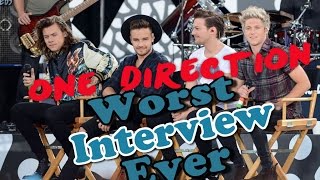 One Direction  Worst Interview Ever  Shreds [upl. by Meil984]