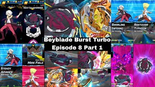 Beyblade Burst Turbo Episode 8Transformation Heat SalamanderBeyblade Burst RivalsShorts Part 1 [upl. by Ethyl]