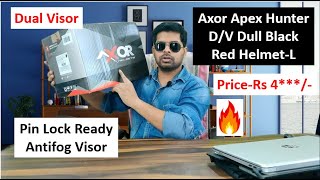 Axor Apex Hunter DV Dull Black Red HelmetL Full Review amp Unboxing [upl. by Jandel]