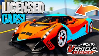 EVERY LICENSED CAR BRAND in Vehicle Legends Roblox [upl. by Lichtenfeld74]