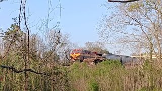 KCS leads grain train wCP dpu [upl. by Kristi]